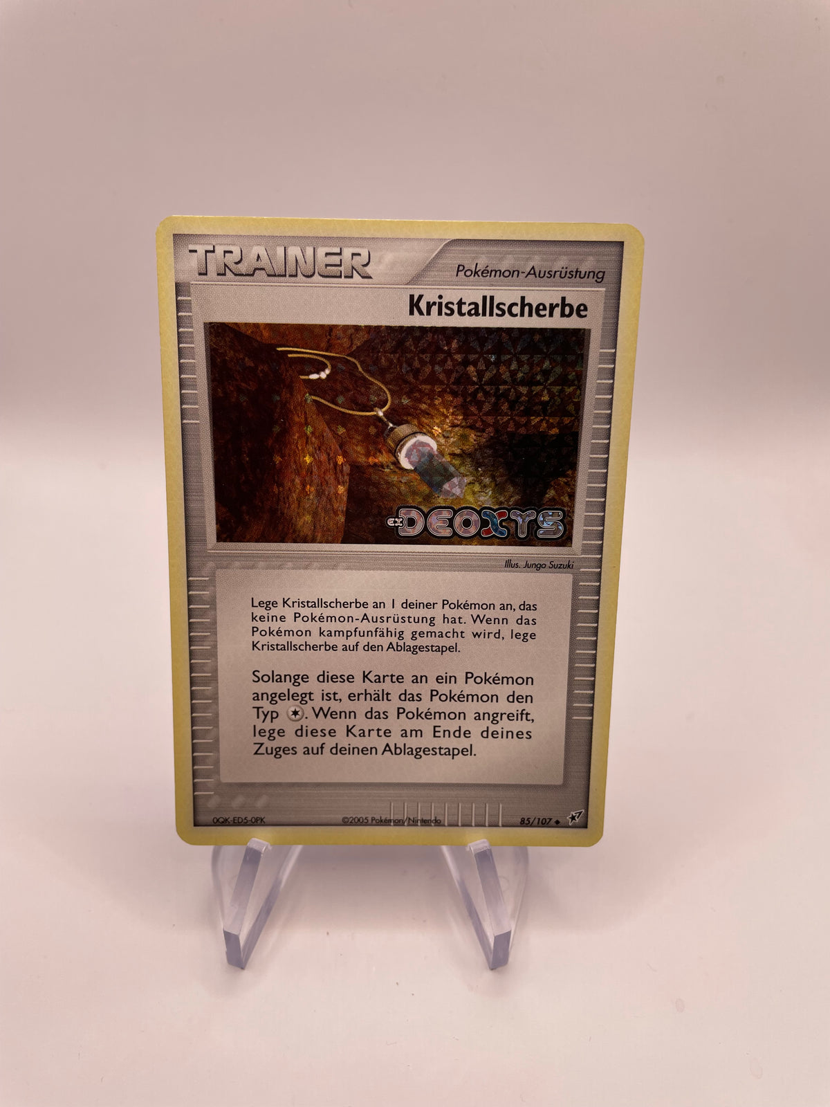 Pokemon Karte Trainer Kristallscherbe 85/107 Deutsch
