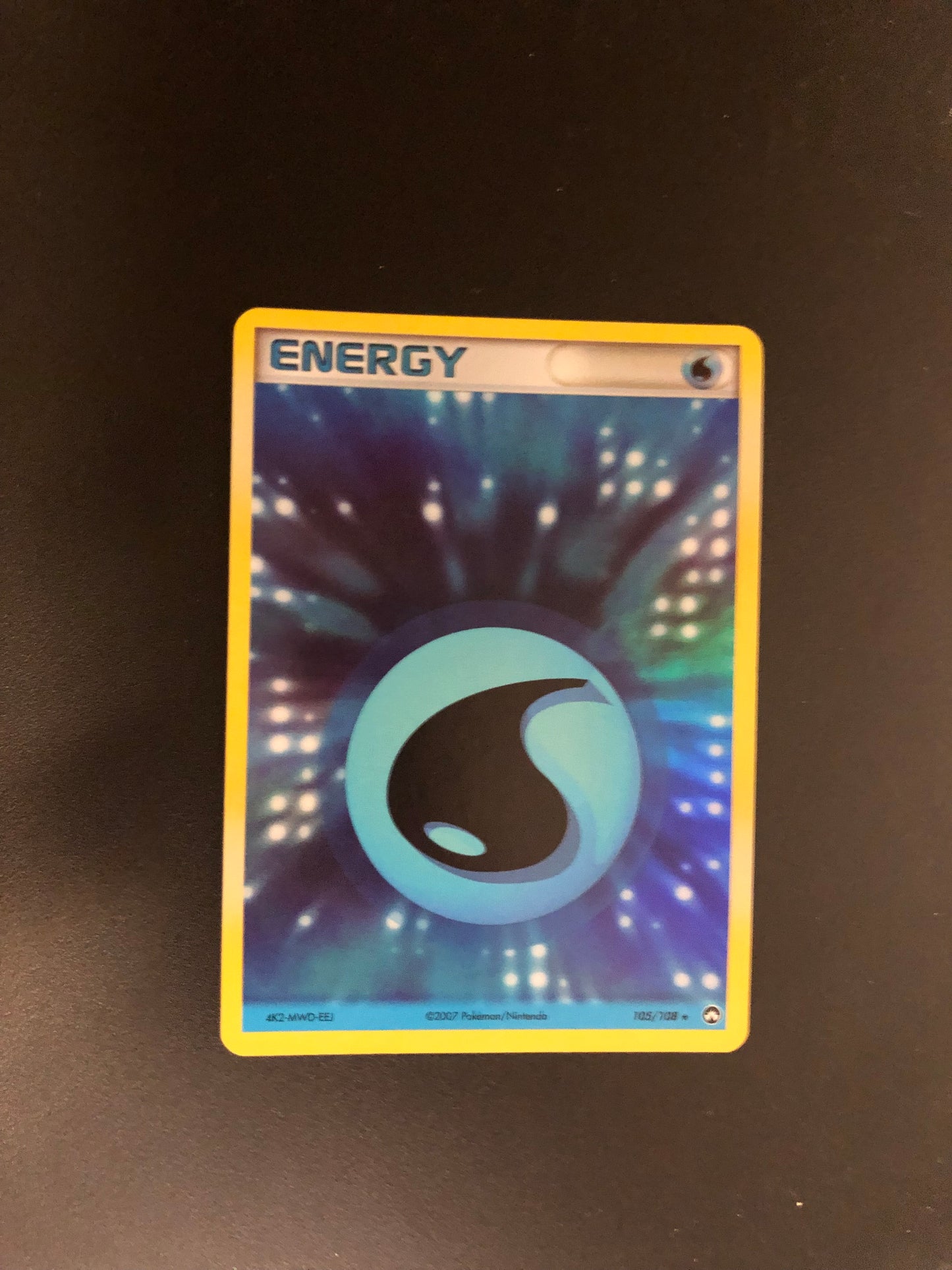 Pokemon Karte Revers Wasser-Energie 105/108 Englisch