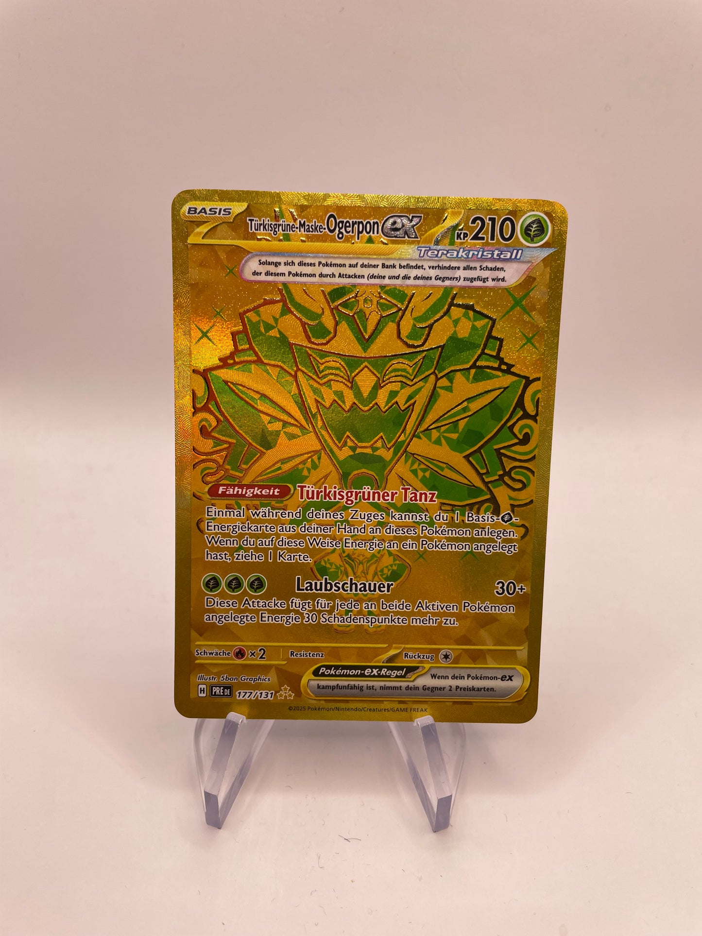 Pokemon Karte Ex Ogerpon 177/131 Deutsch