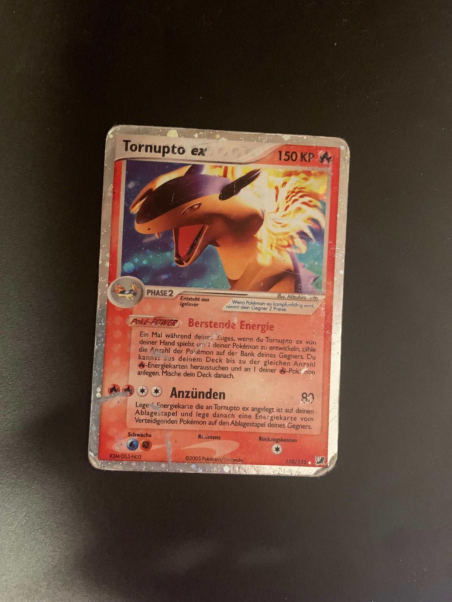 Pokemon Karte Ex Tornupto 110/113 Deutsch