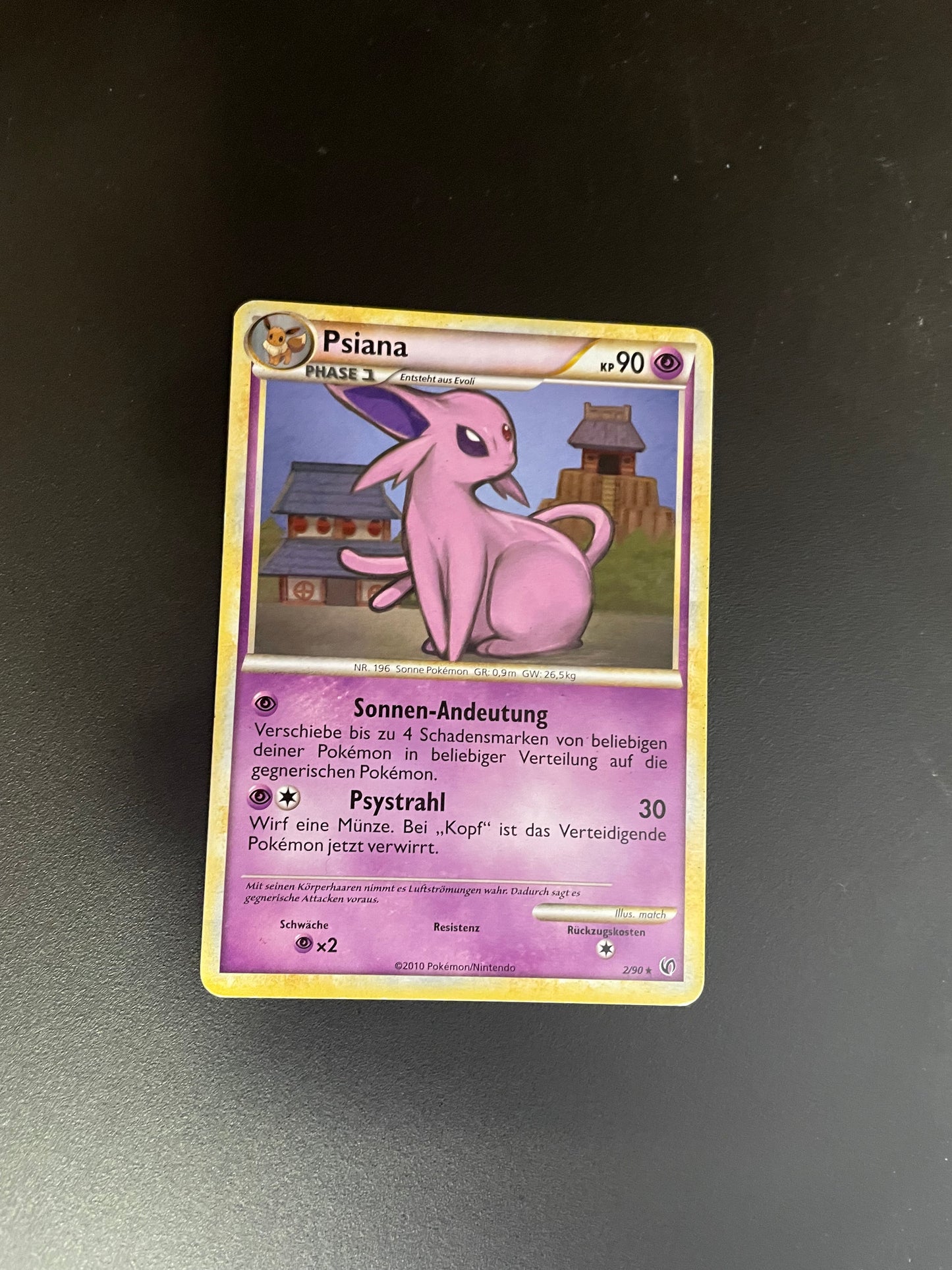 Pokemon Karte Psiana 2/90 Deutsch