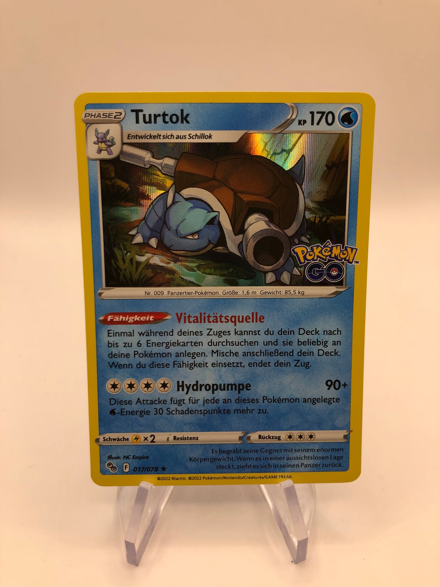 Pokemon Karte Revers Turtok 17/78  Deutsch
