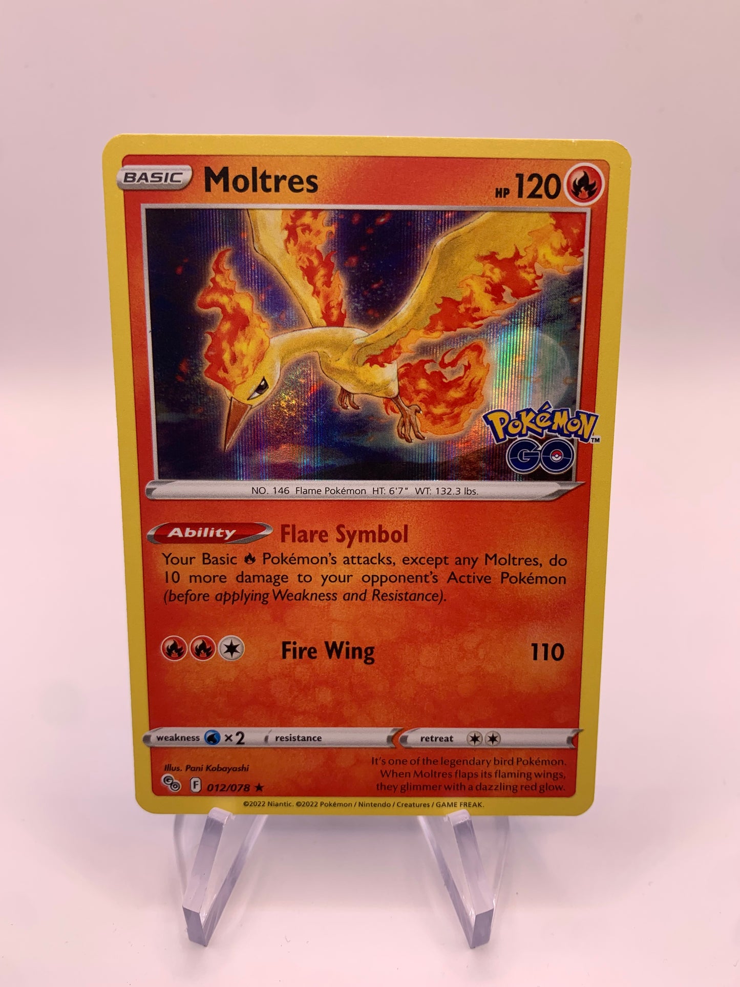 Pokemon Karte Holo Lavados 12/78 Englisch