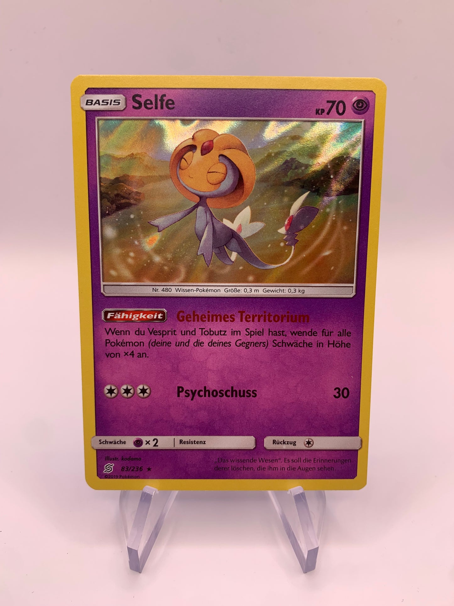 Pokemon Karte Holo Selfe 83/236 Deutsch