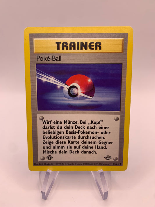 Pokemon Card Pokeball 64/64 Jungle German