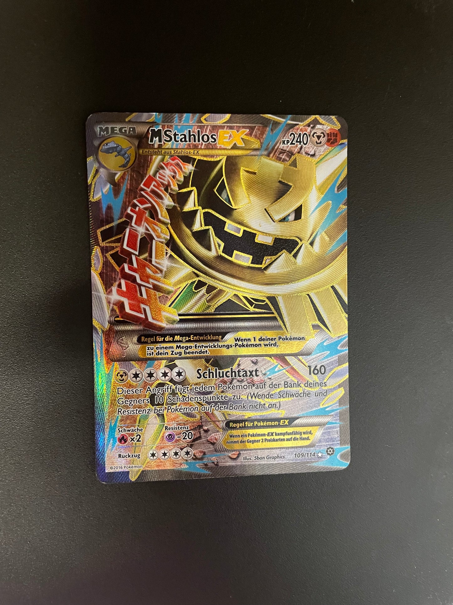 Pokemon Karte EX Mega Stahlos 109/114 Deutsch