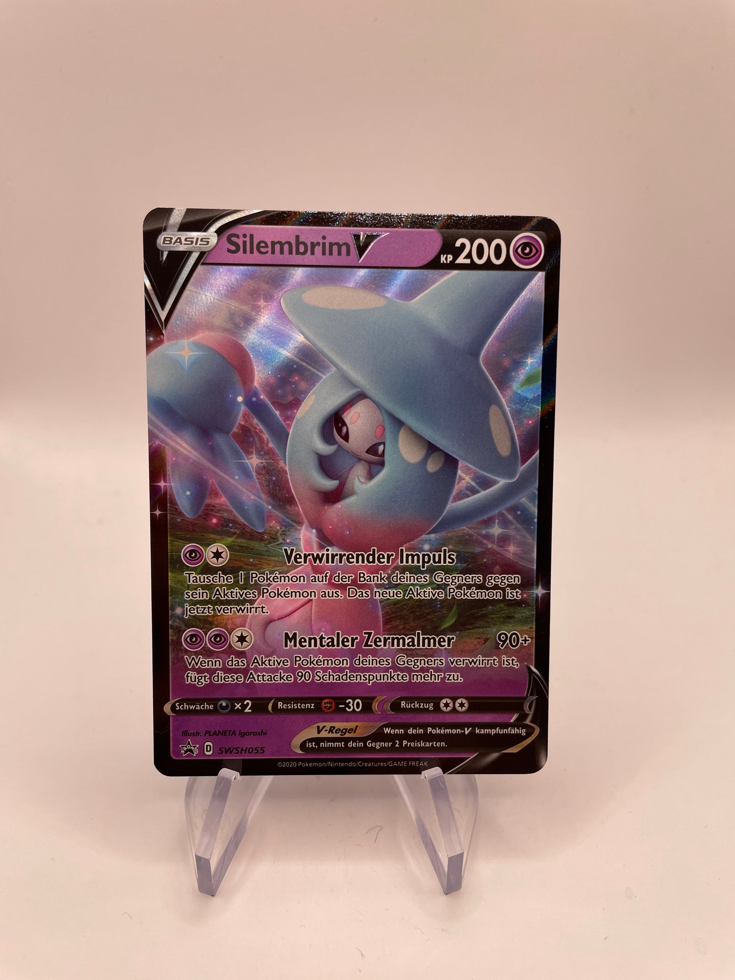 Pokémon Karte Promo V Silembrim SWSH055 Deutsch