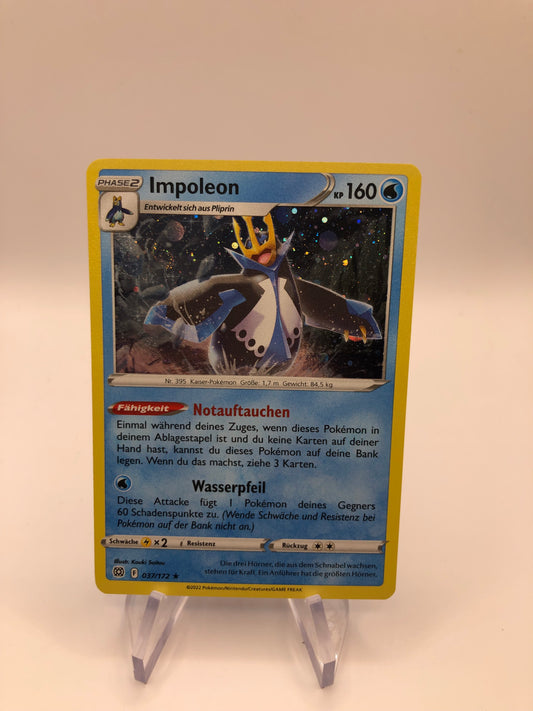 Pokemon Karte Holo Impoleon 37/172 Deutsch