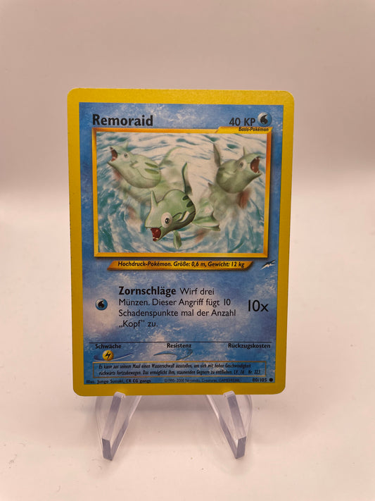 Pokemon Karte Neo Destiny Remoraid 80/105 Deutsch