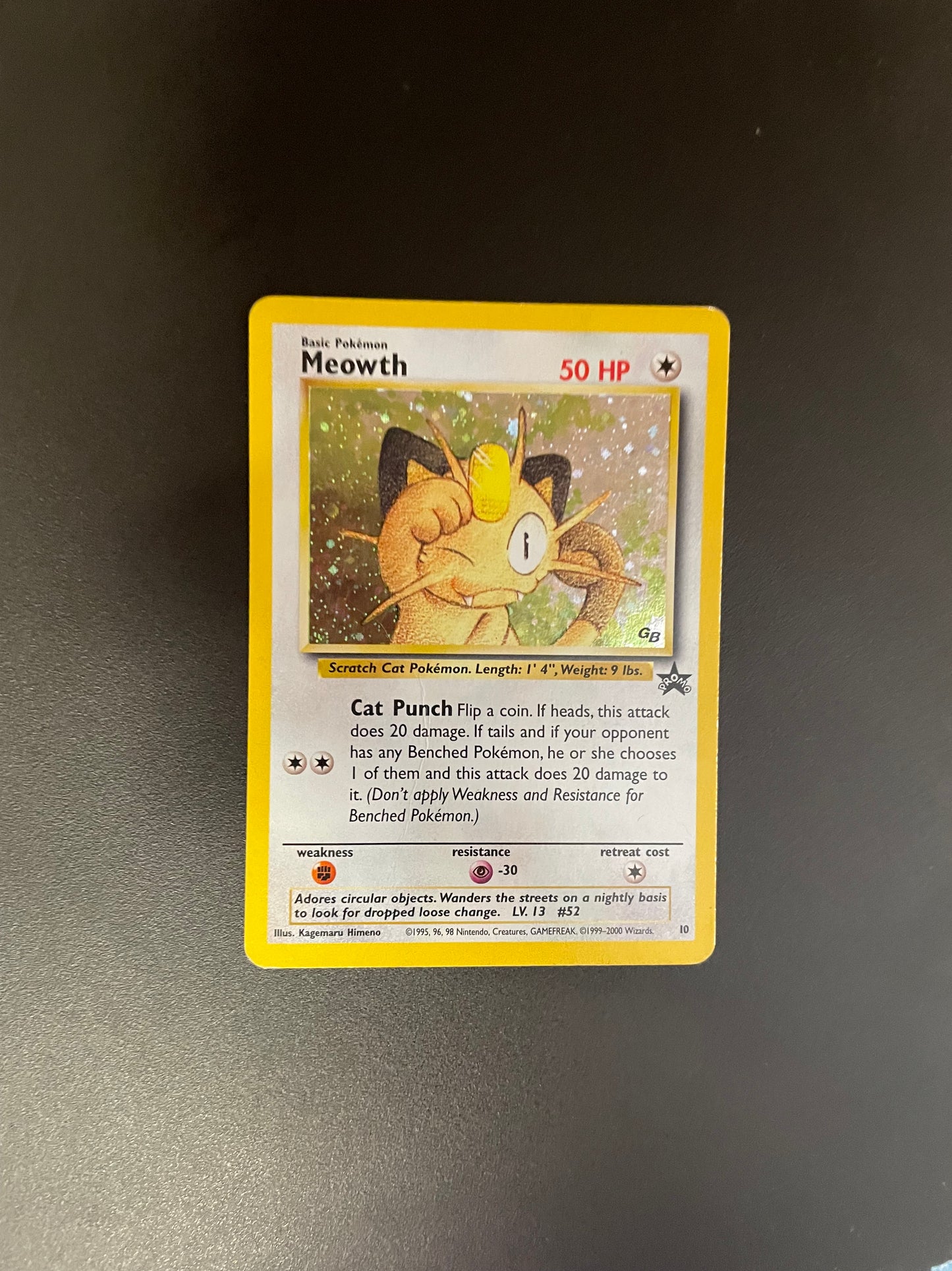 Pokemon Karte Holo Promo Mauzi 10 Englisch