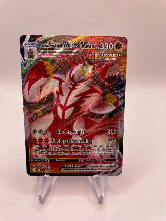 Pokémon Karte VMax Wulaosu 86/163 Deutsch
