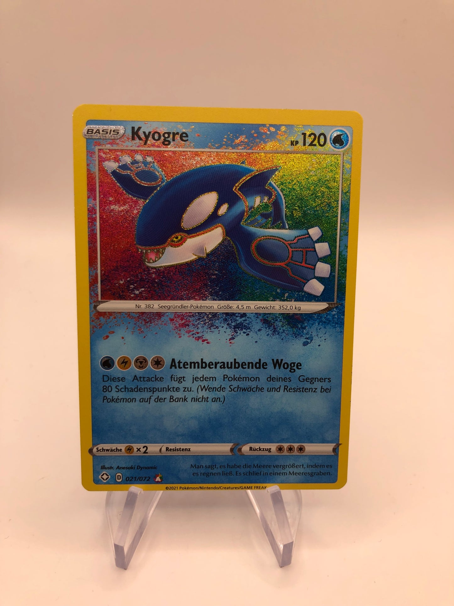 Pokemon Karten Amazing Kyogre 21/72 Deutsch