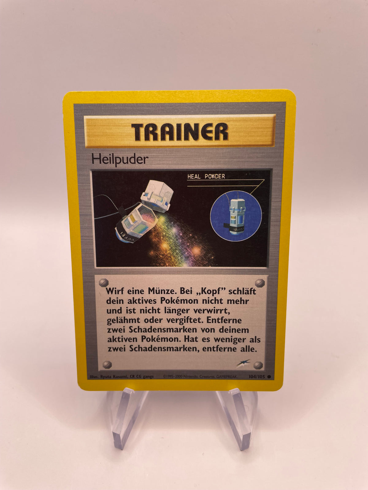 Pokemon Karte Heilpuder Neo Destiny 104/105 Deutsch