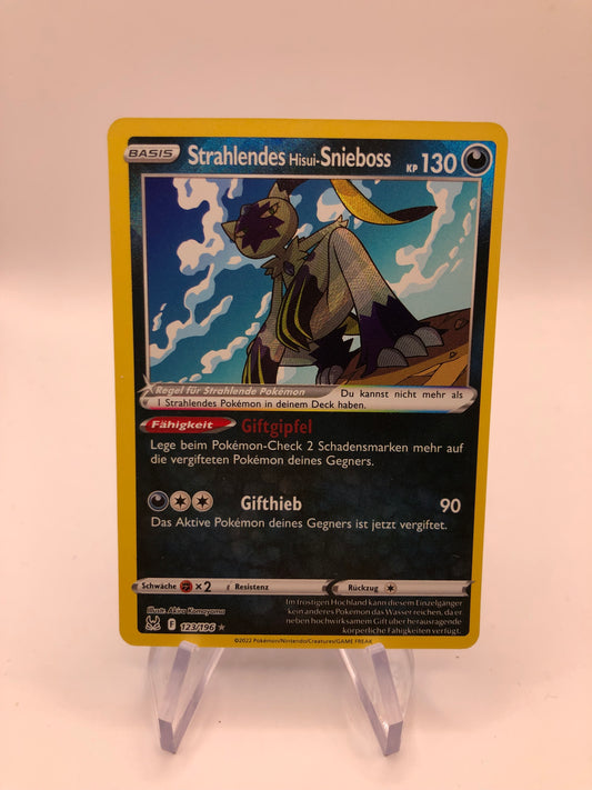 Pokemon Karte Strahlendes Snieboss 123/196 Deutsch