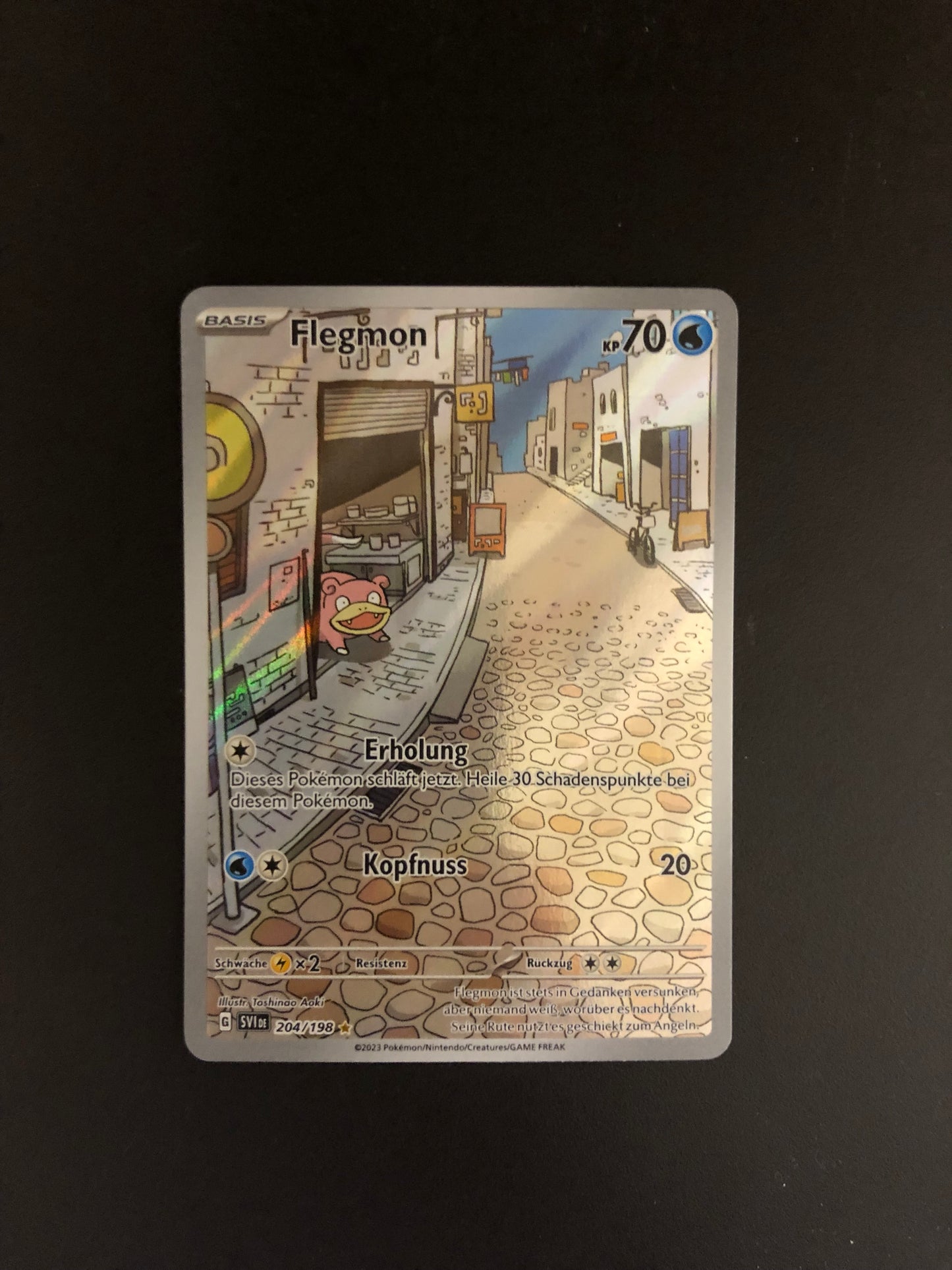Pokemon Karte Art Rare Flegmon 204/198 Deutsch