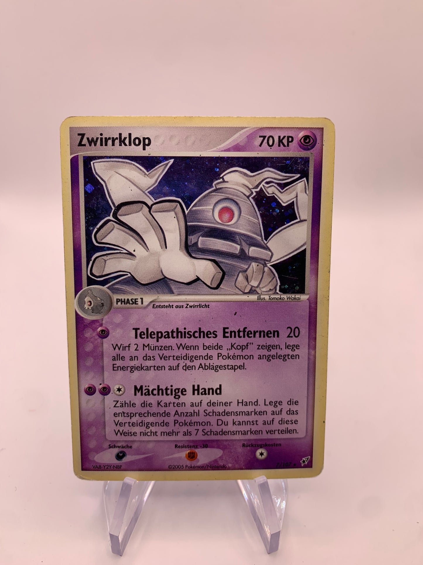 Pokemon Karte Holo Zwirrklop 7/107 Deutsch