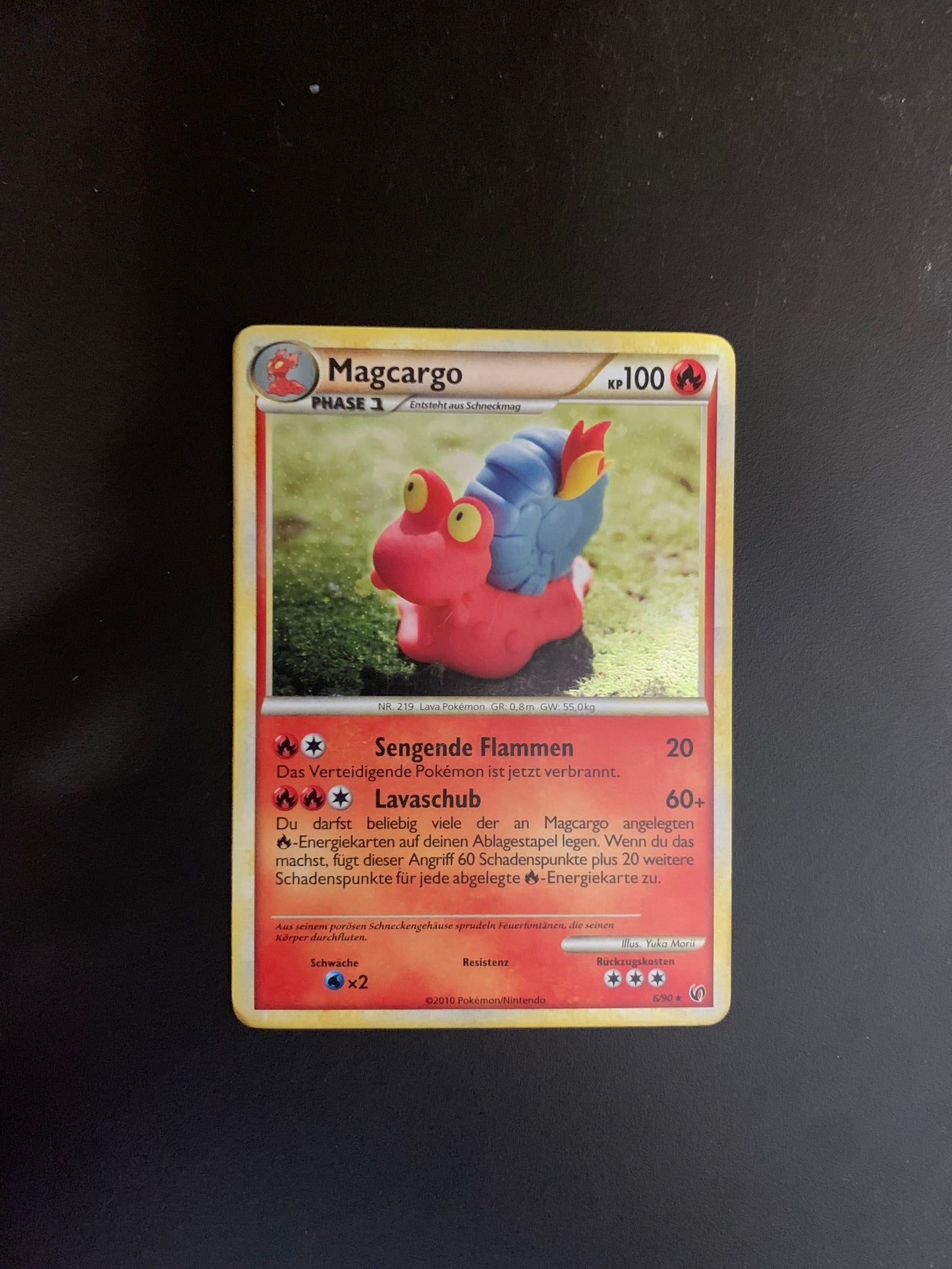 Pokemon Karte Magcargo 6/90 Deutsch