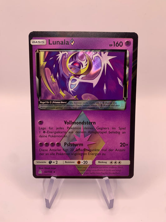 Pokemon Karte Prisma Lunala 62/156 Deutsch