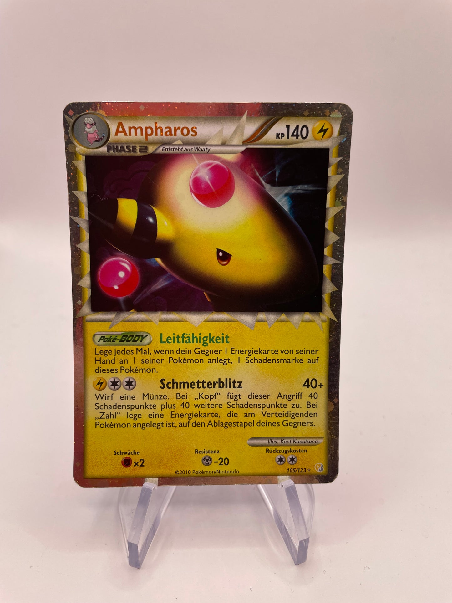 Pokemon Karte Prime Ampharos 105/123 Deutsch