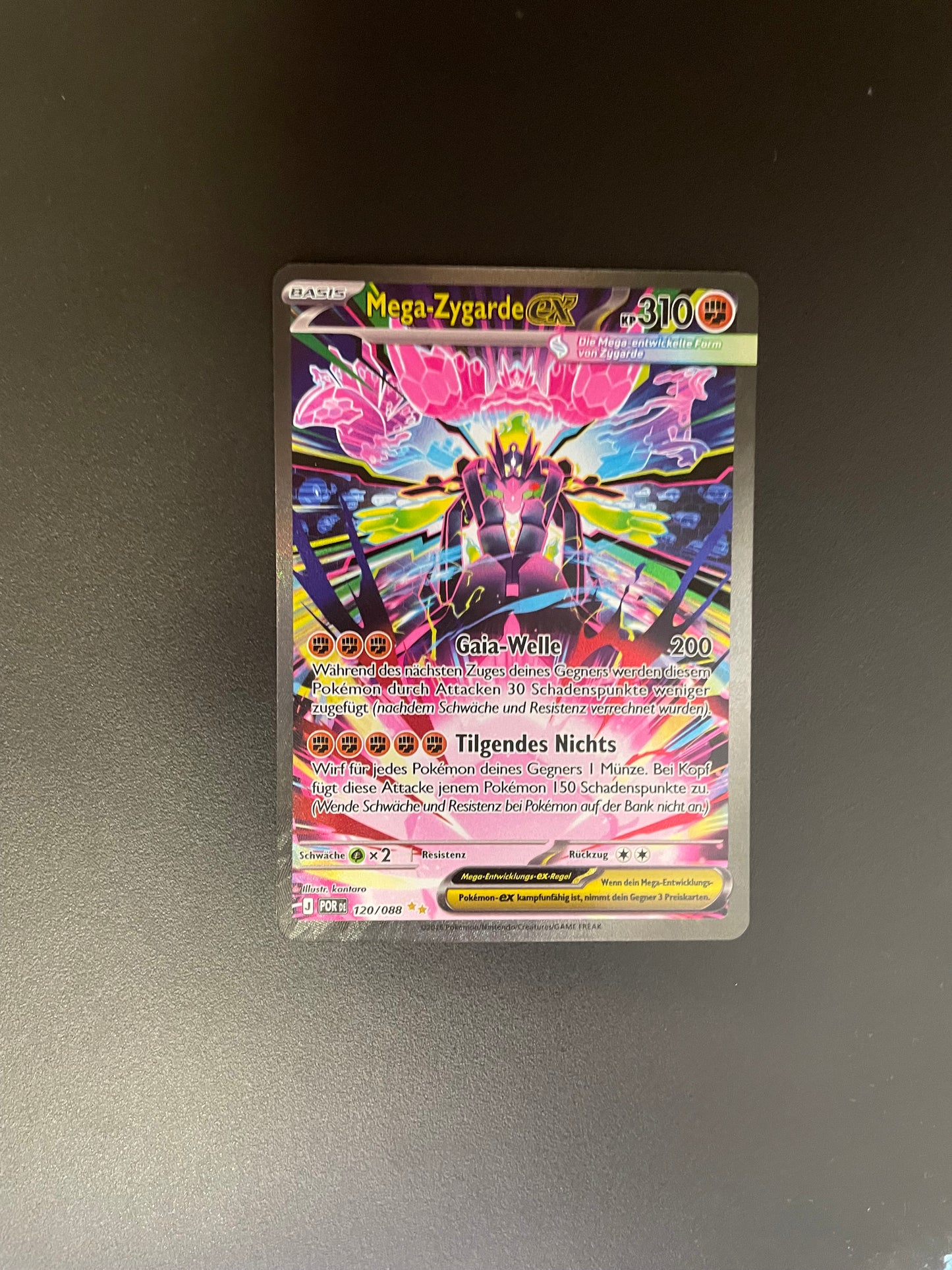 Pokemon Karte EX Zygarde 120/88 Deutsch