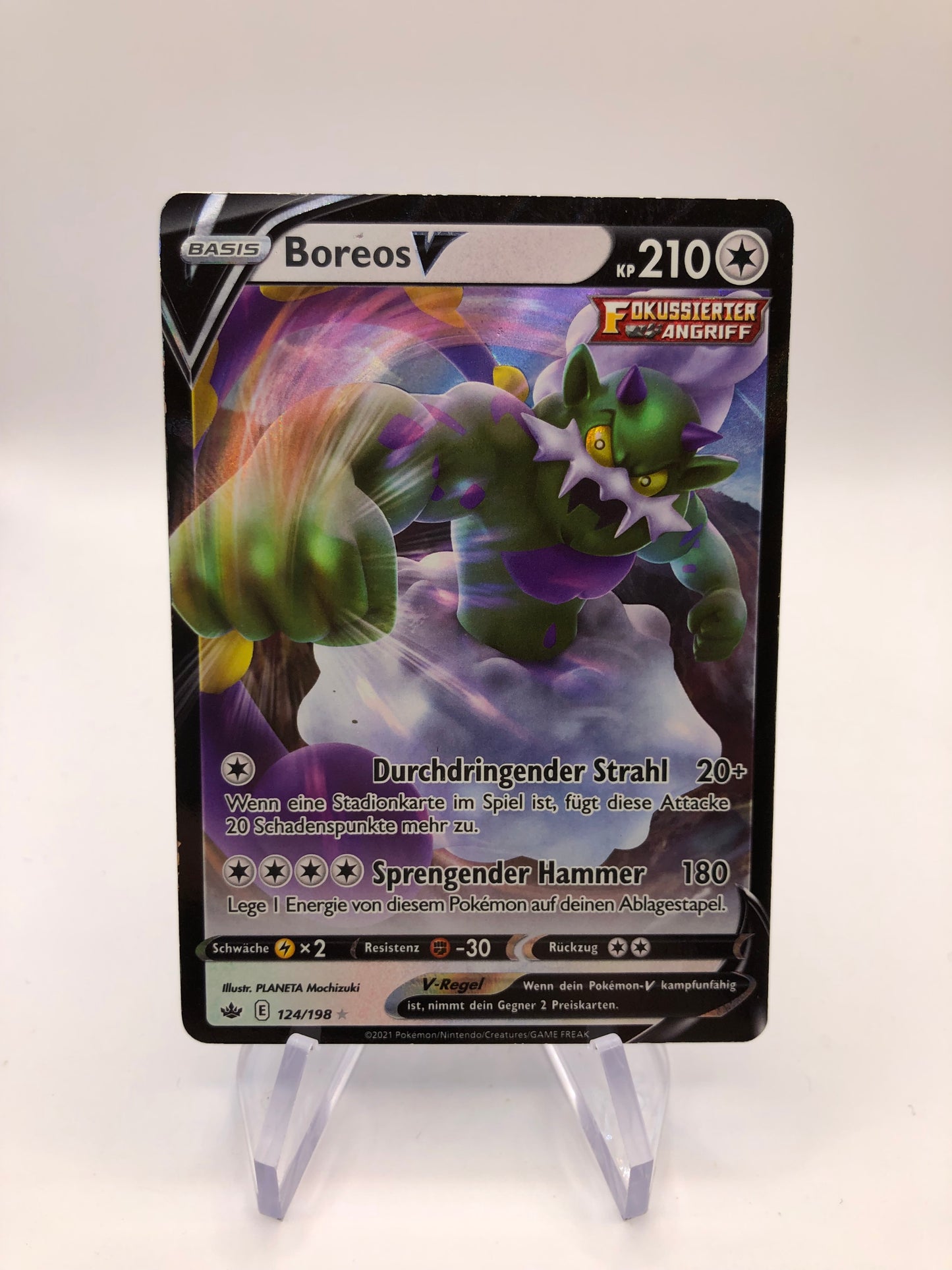 Pokemon Karte V Boreos 124/198 Deitsch
