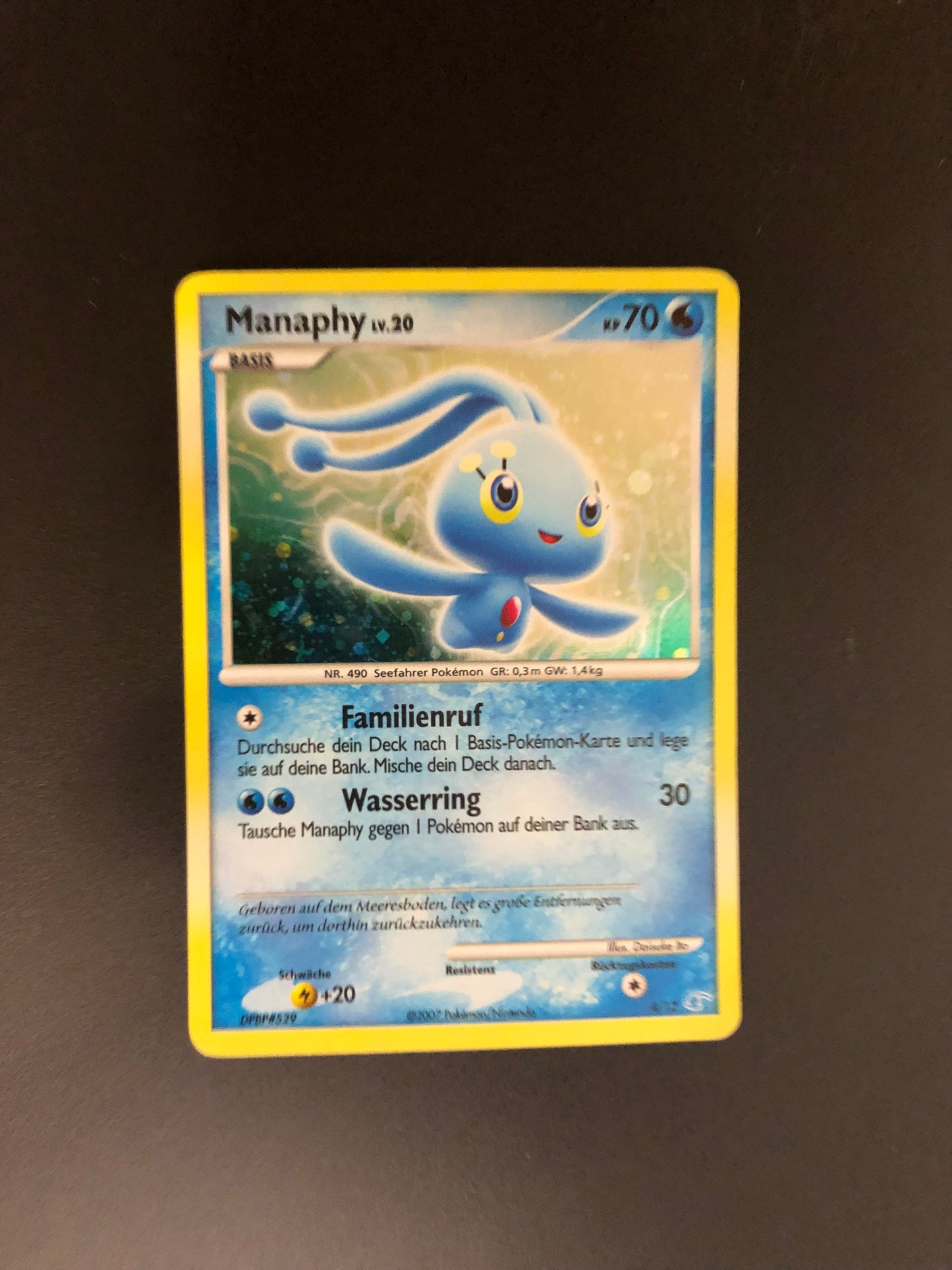 Pokemon Karte Holo Manaphy 4/12 Deutsch