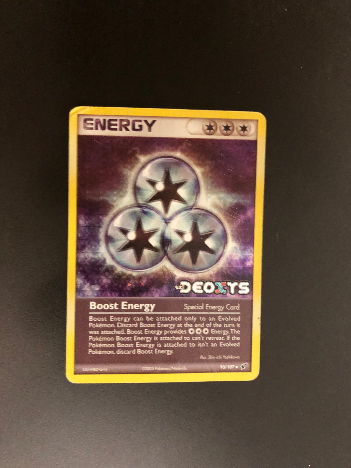 Pokemon Karte Revers Energiw 93/107 Englisch