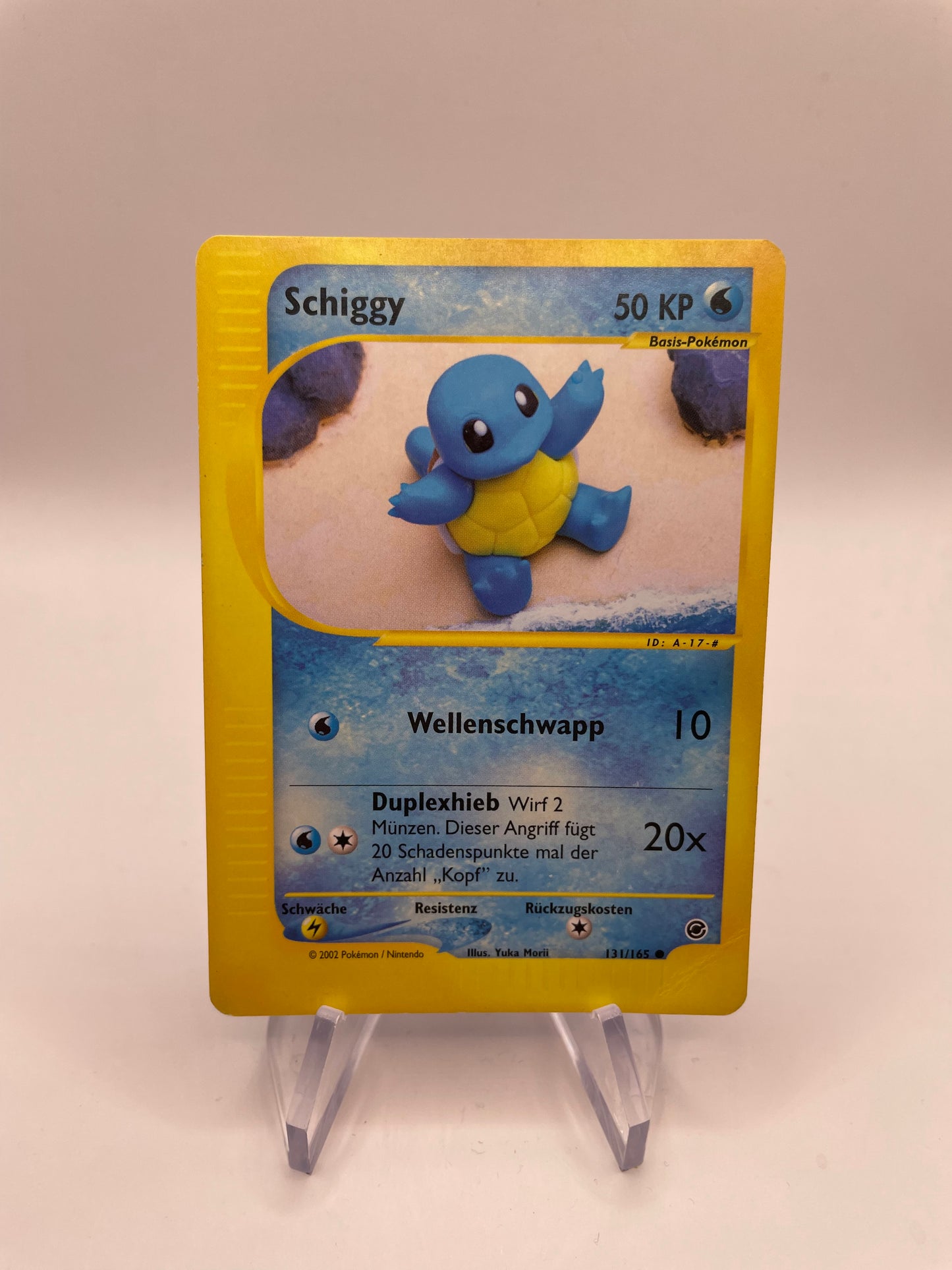 Pokemon Karte e-Series Schiggy 131/165 Deutsch