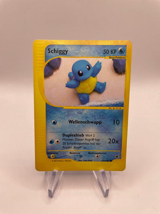 Pokemon Karte e-Series Schiggy 131/165 Deutsch