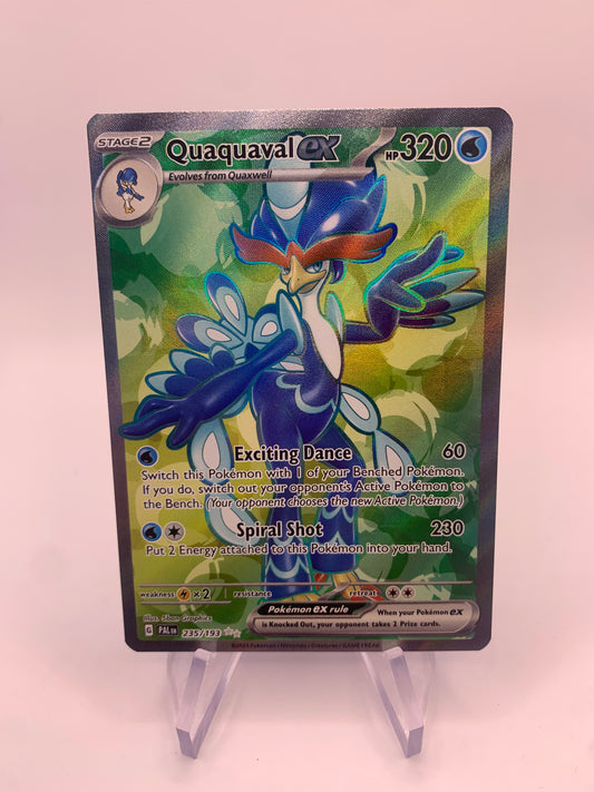 Pokemon Karte ex Fullart Quaquaval 235/193 Englisch