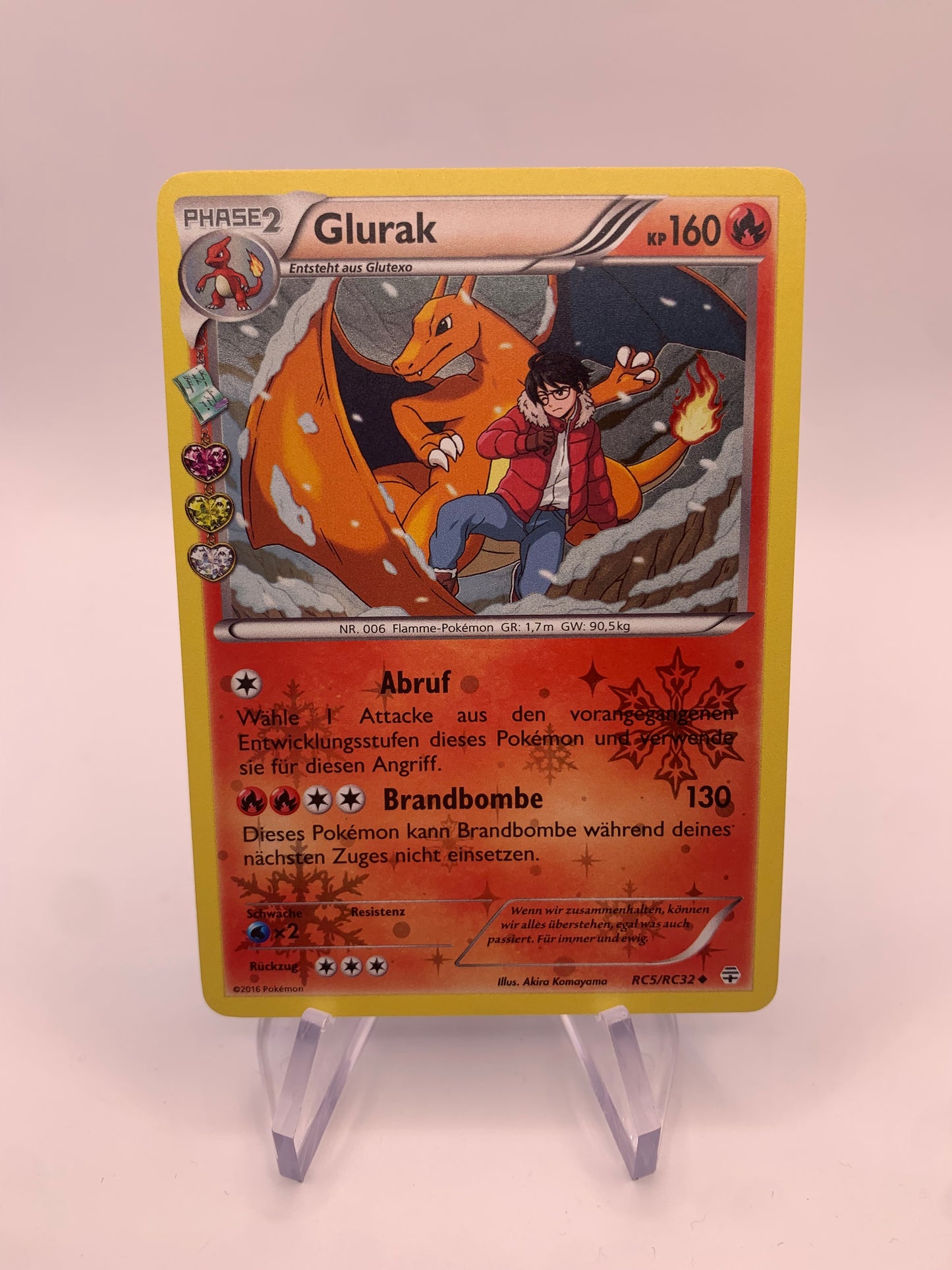 Pokemon Karte Holo Glurak RC5/RC32 Deutsch