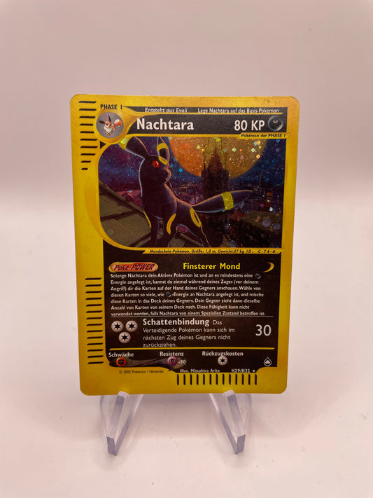 Pokemon Karte Holo E-Series Nachtara H29/H32 Deutsch