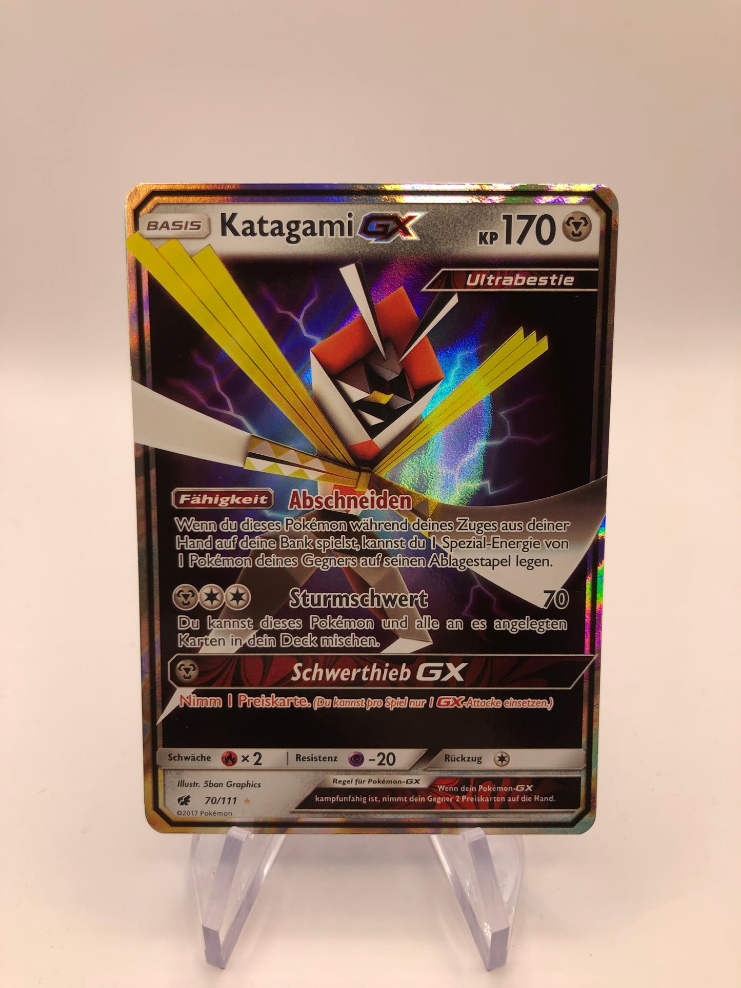 Pokemon Karte Gx Kartagami 70/111 Deutsch