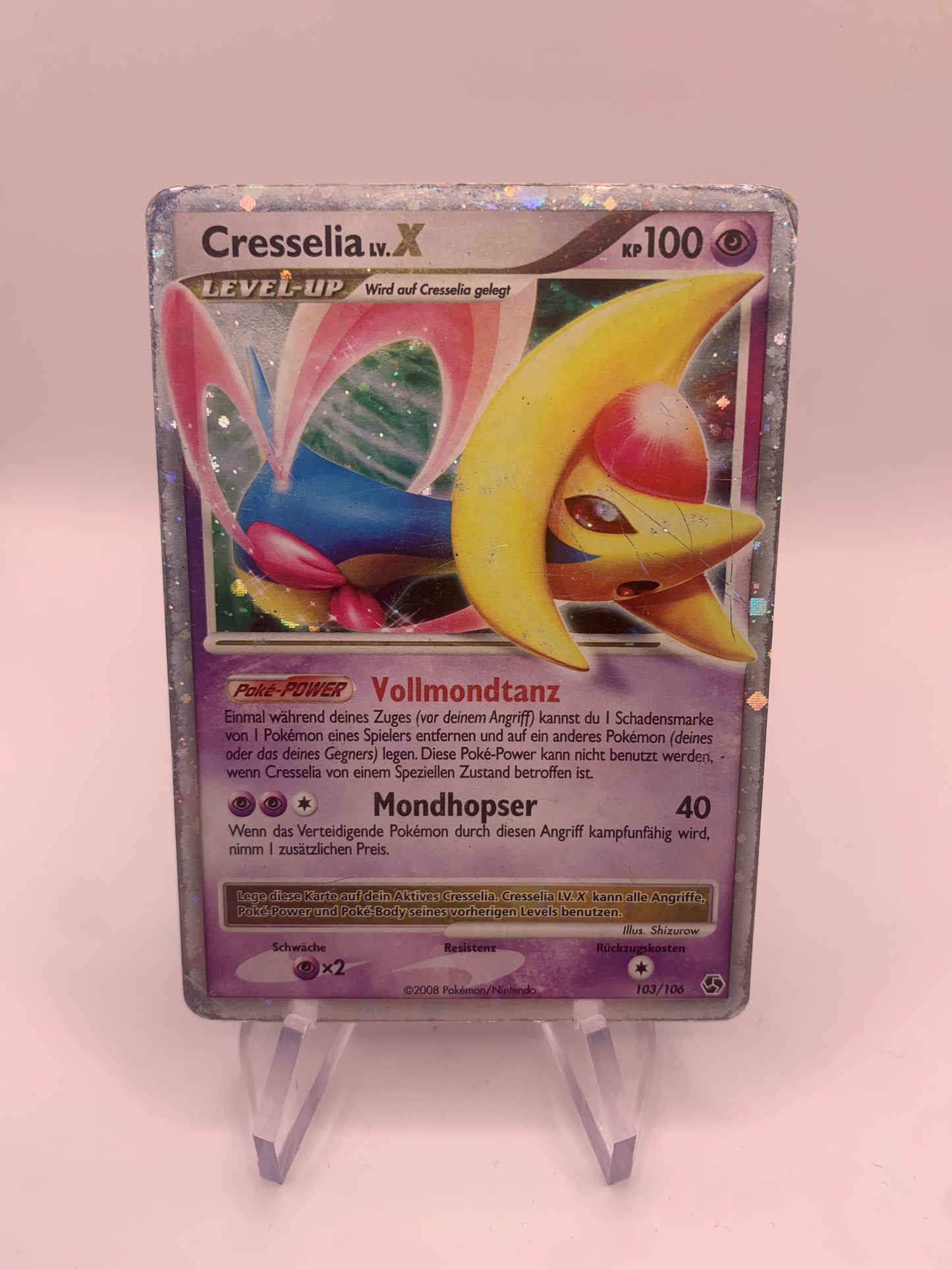 Pokemon Karte Lv.X Cresselia 103/106 Deutsch