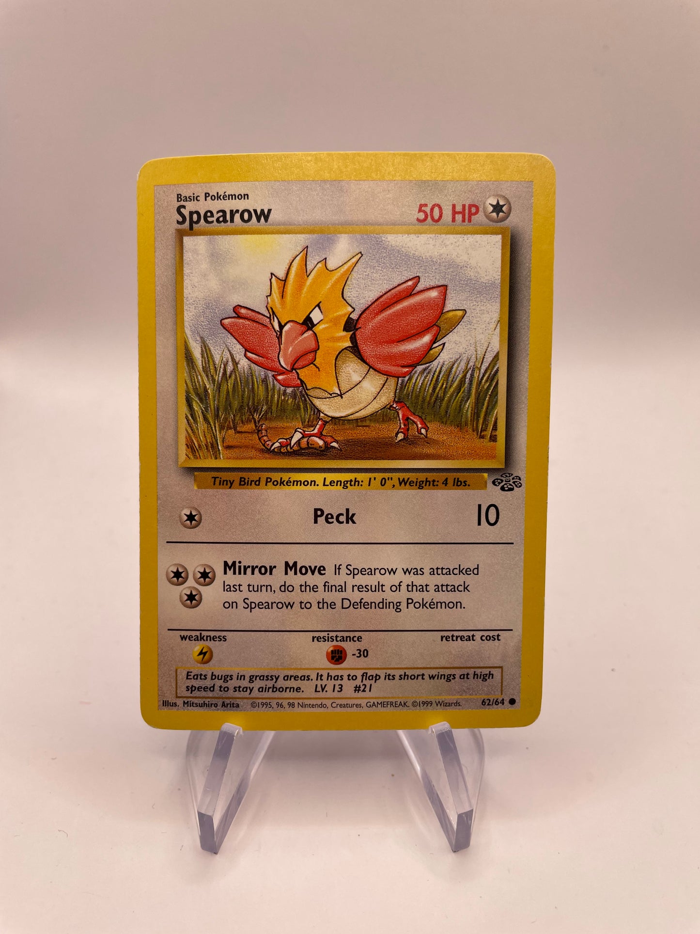 Pokemon Karte Jungel Spearow 62/64 Englisch