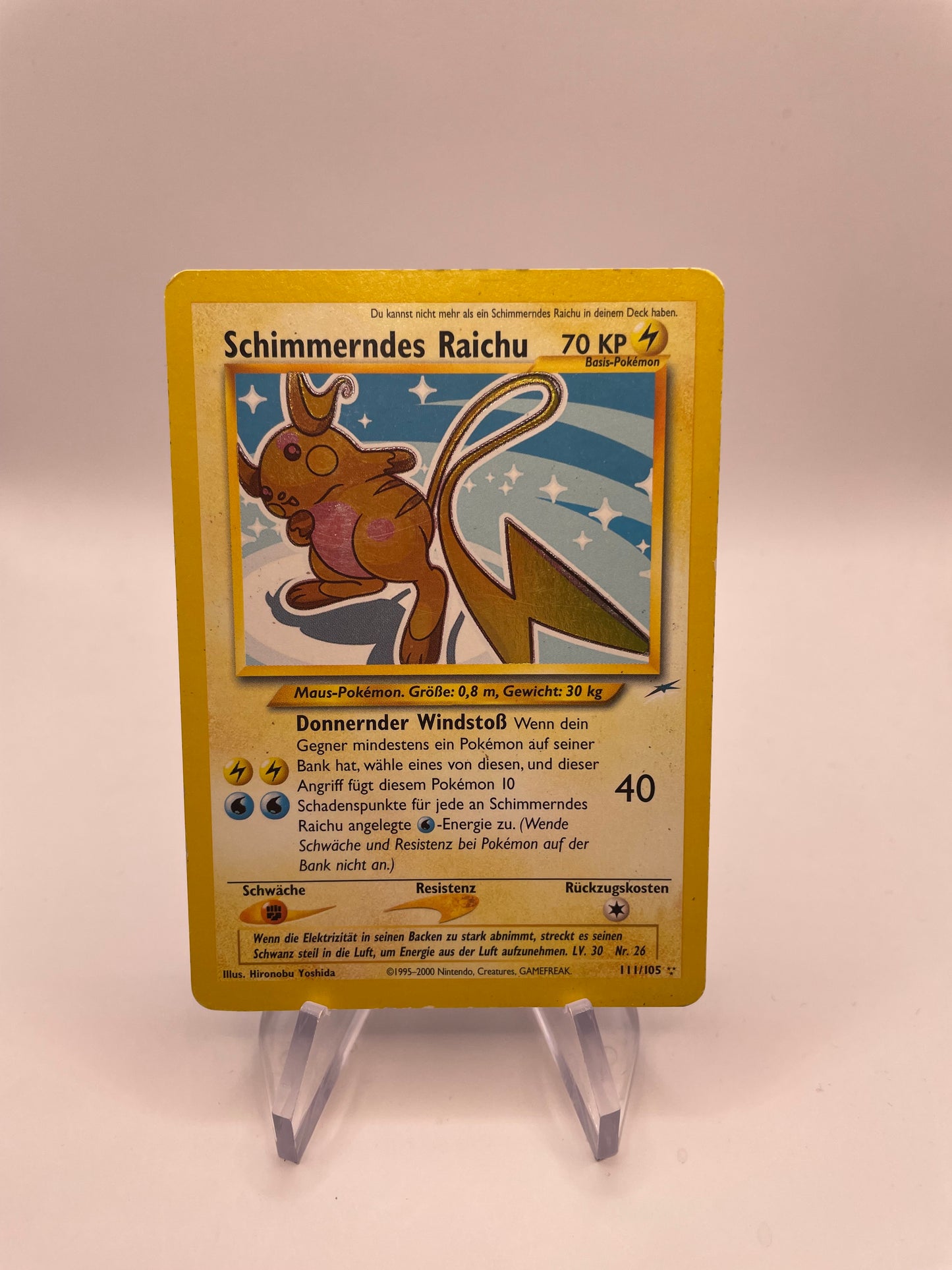 Pokemon Karte Schimmerndes Raichu 11/105 Deutsch
