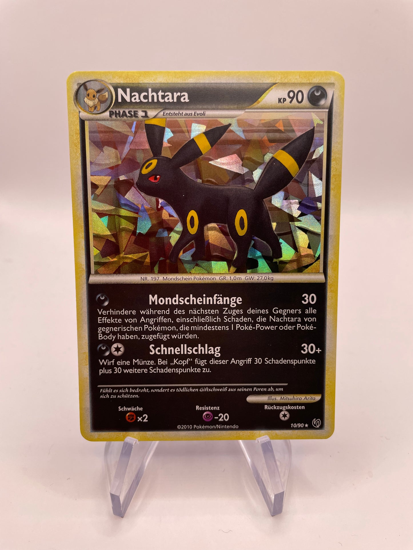 Pokemon Karte Holo Nachtara 10/90 Deutsch
