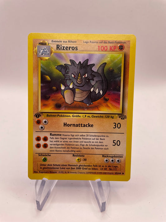 Pokemon Karte Jungel Rizeros 45/64 Deutsch