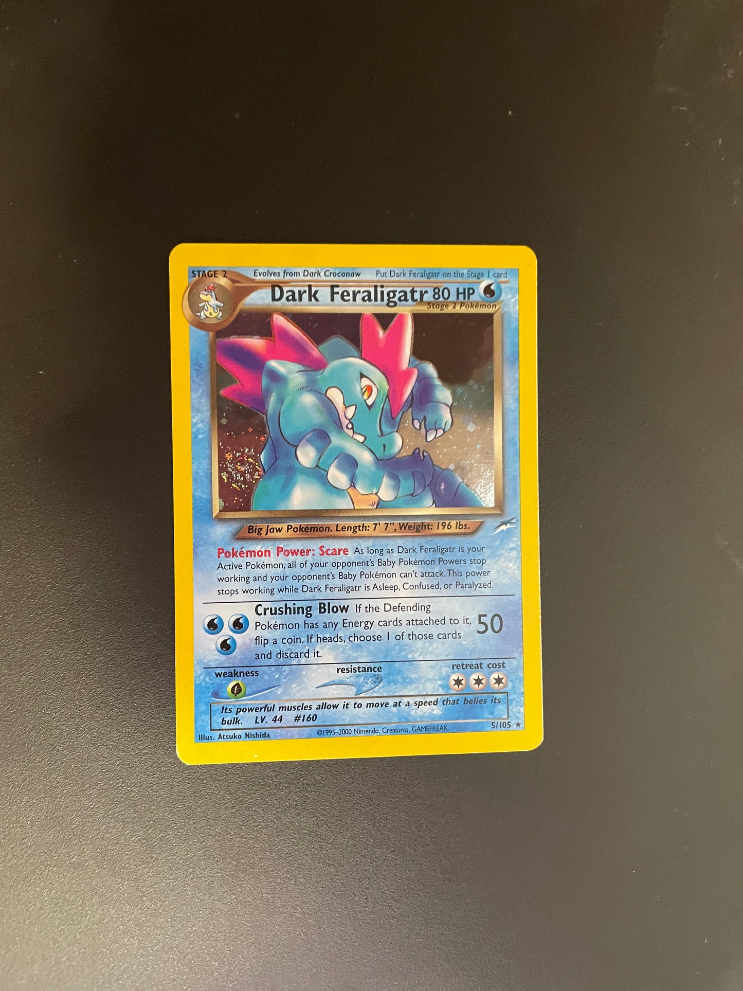 Pokemon Karte Holo Dunkles Impergator 5/105 Englisch