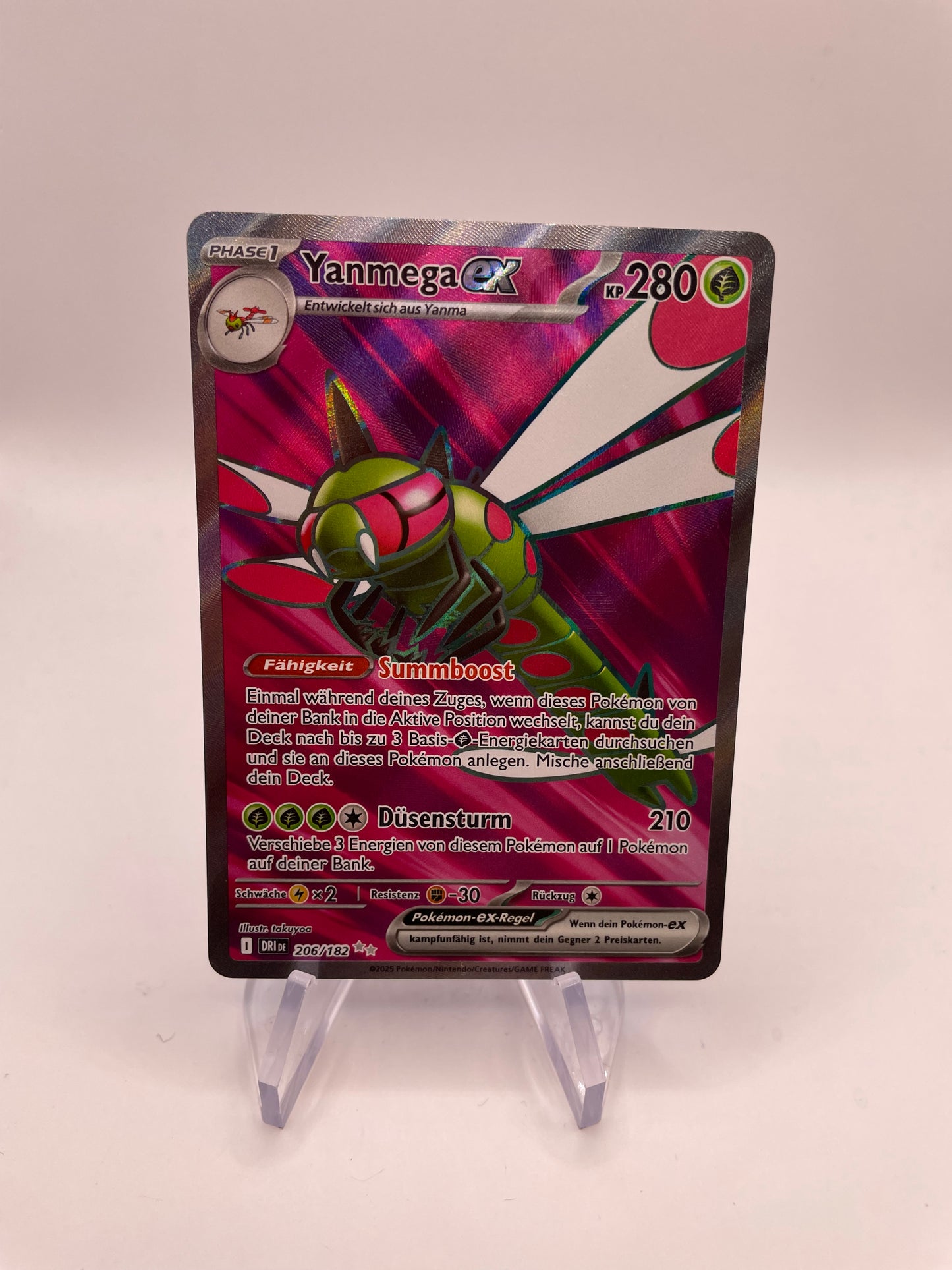Pokemon Karte Ex Yanmega 206/182 Deutsch