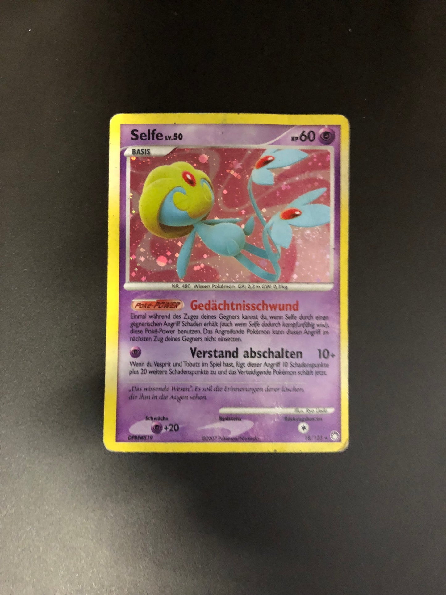 Pokemon Karte holo Selfe 18/123 Deutsch
