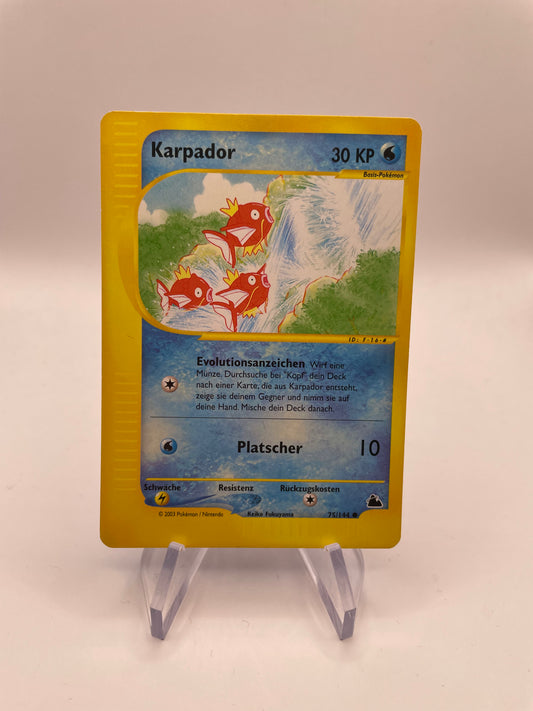 Pokemon Karte E-Series Karpador 75/144 Deutsch