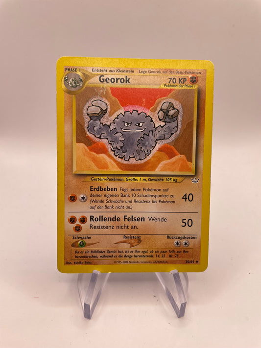 Pokemon Karte Neo Revolution Georok 30/64 Deutsch