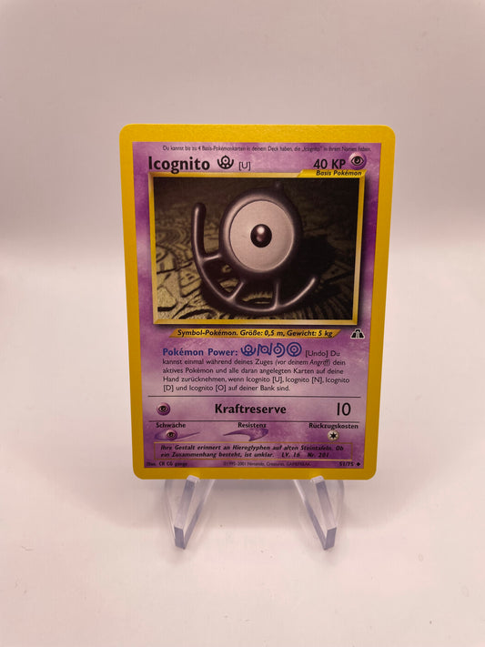 Pokemon Karte Neo Discovery Icognito 51/75 Deutsch