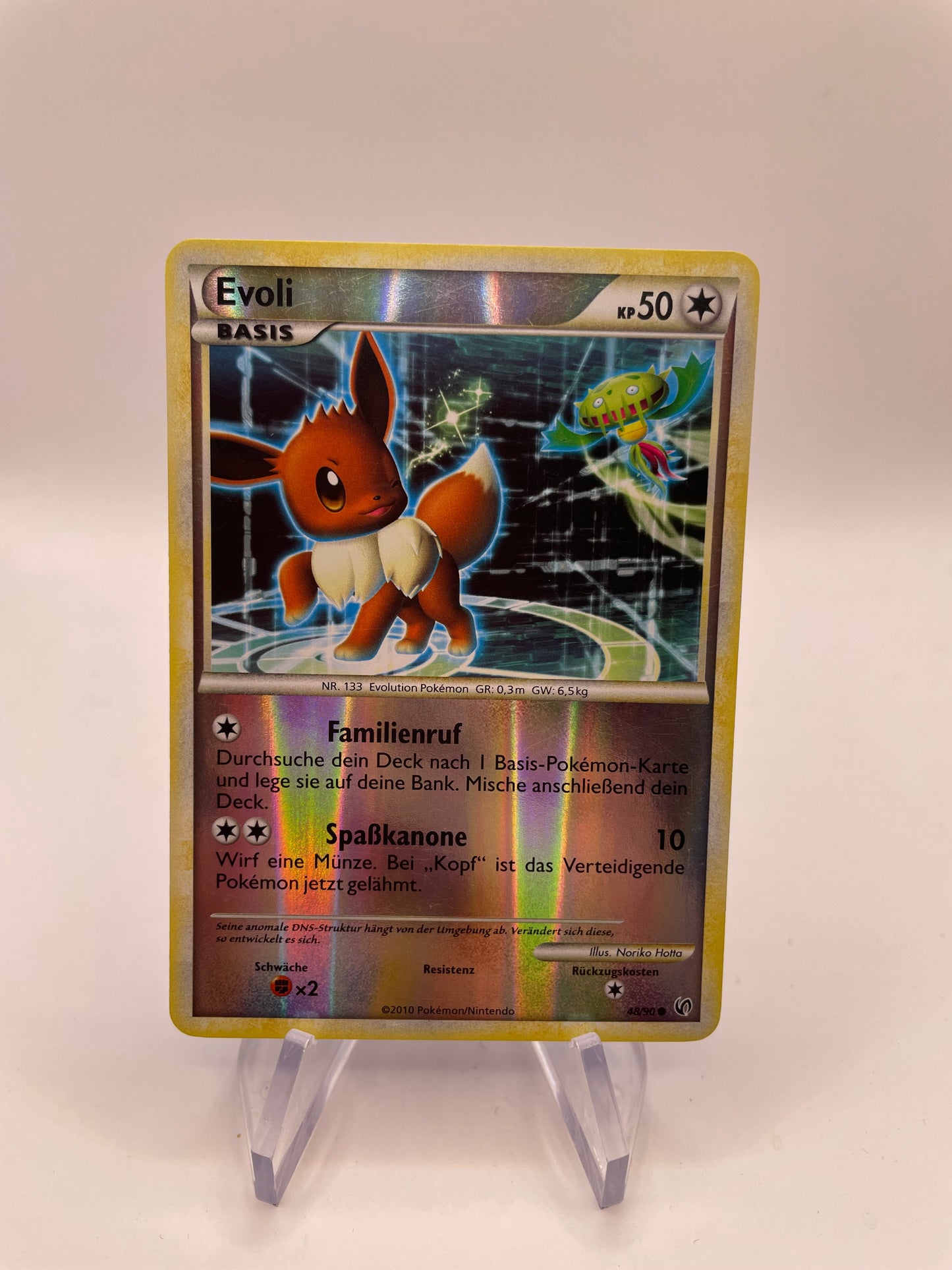 Pokemon Karte Revers Evoli 48/90 Deutsch