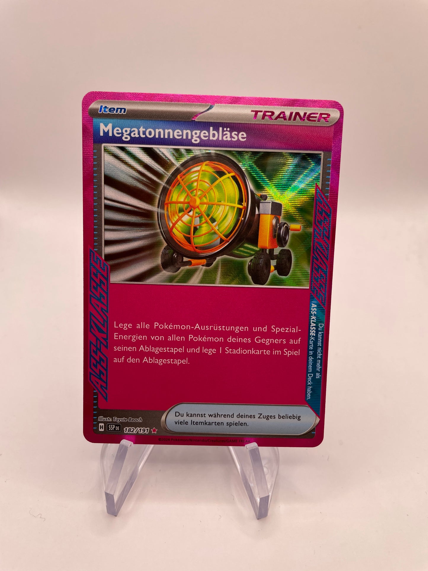 Pokemon Karte Trainer Megatonengebläse 182/191 Deutsch