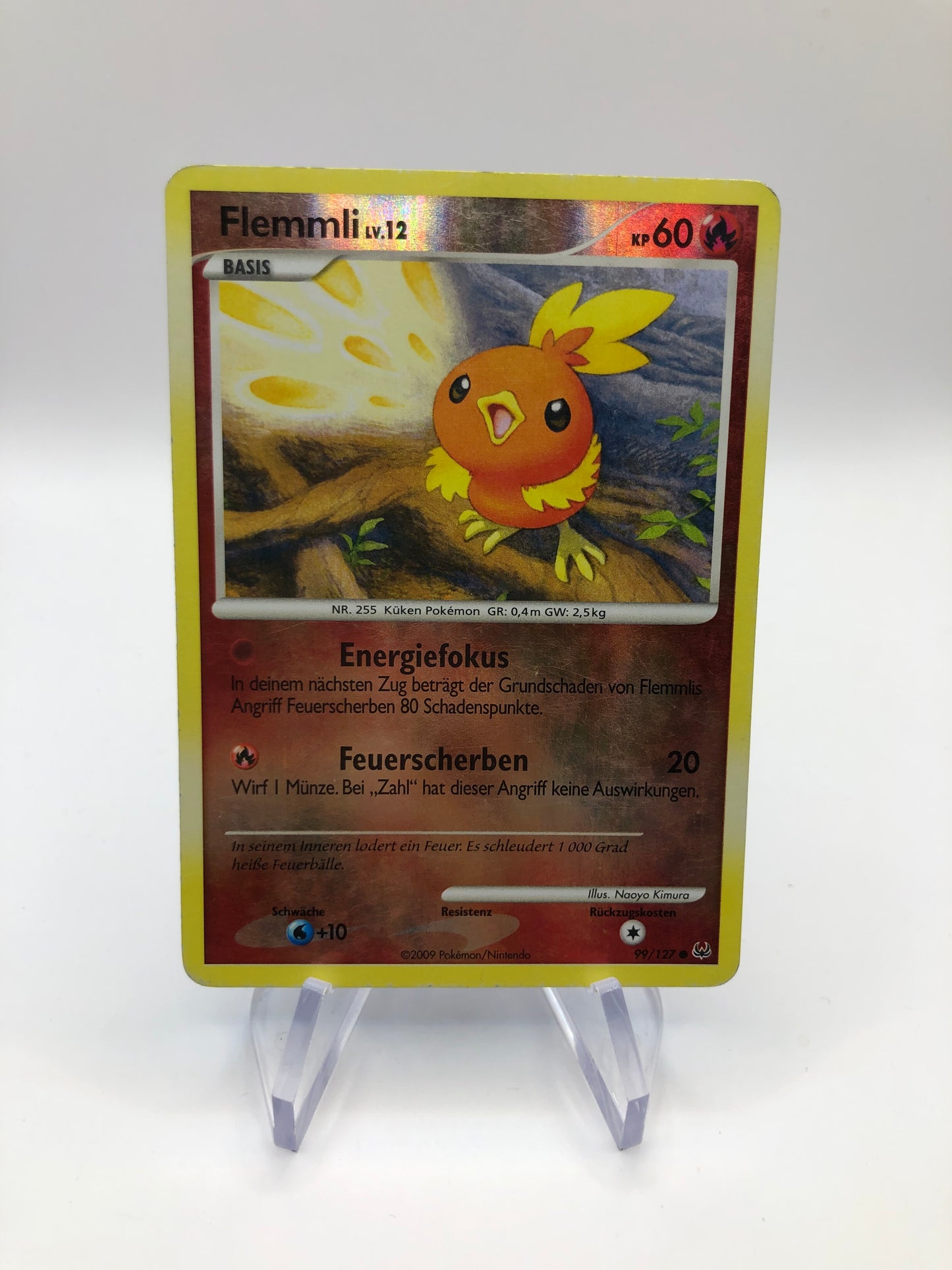 Pokemon Karte Revers Flemmli 99/127 Deutsch