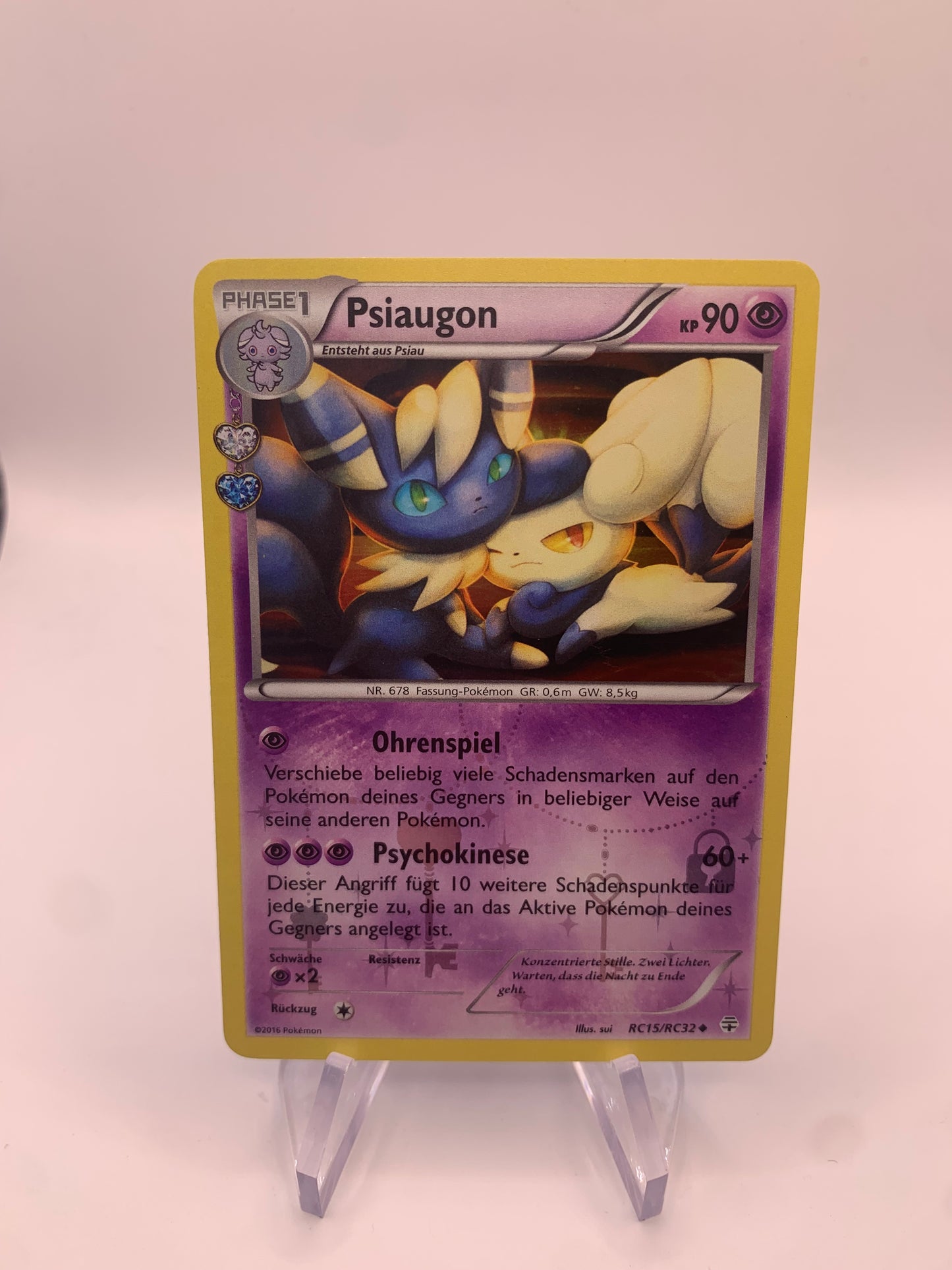 Pokemon Karte Holo Psiaugon RC15/RC32 Deutsch