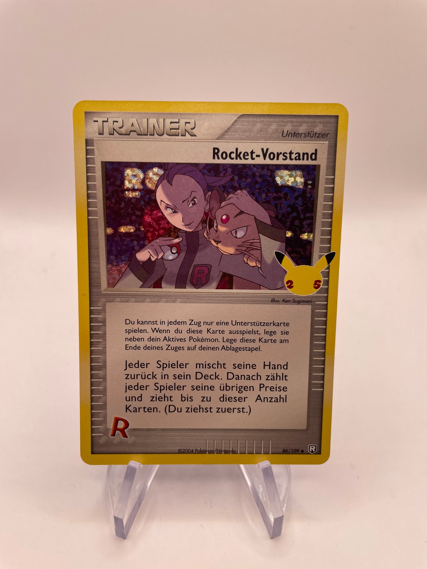 Pokemon Karte Celebration Trainer Rocket-Vorstand 86/109 Deutsch