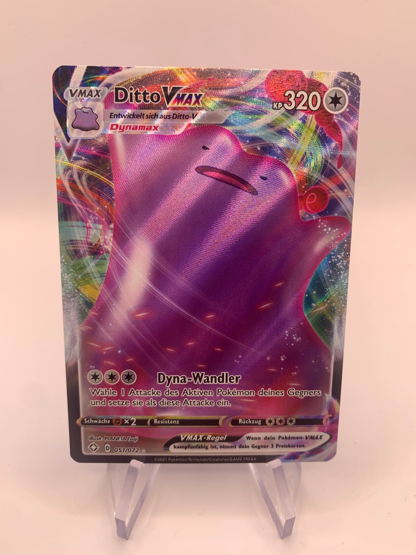 Pokemon Karte Vmax Ditto 51/72 Deutsch